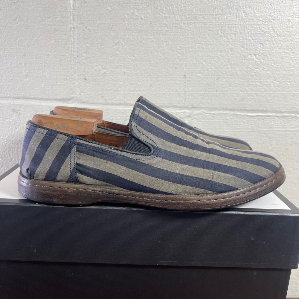 John‎ Varvatos Mykonos Venetian Blue Gray Slip On Casual Shoes Men's Size 11.5